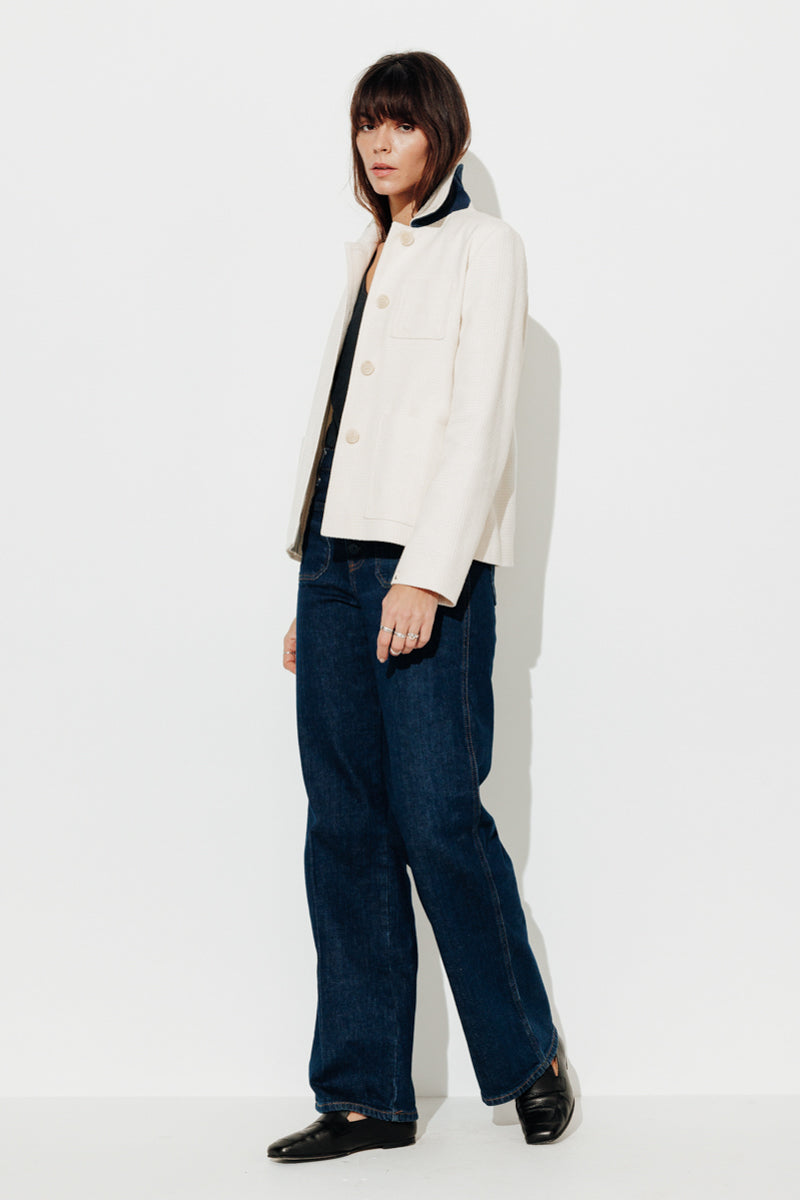 Trench & Coat France Veste esprit worker crème Printemps-Été 2025