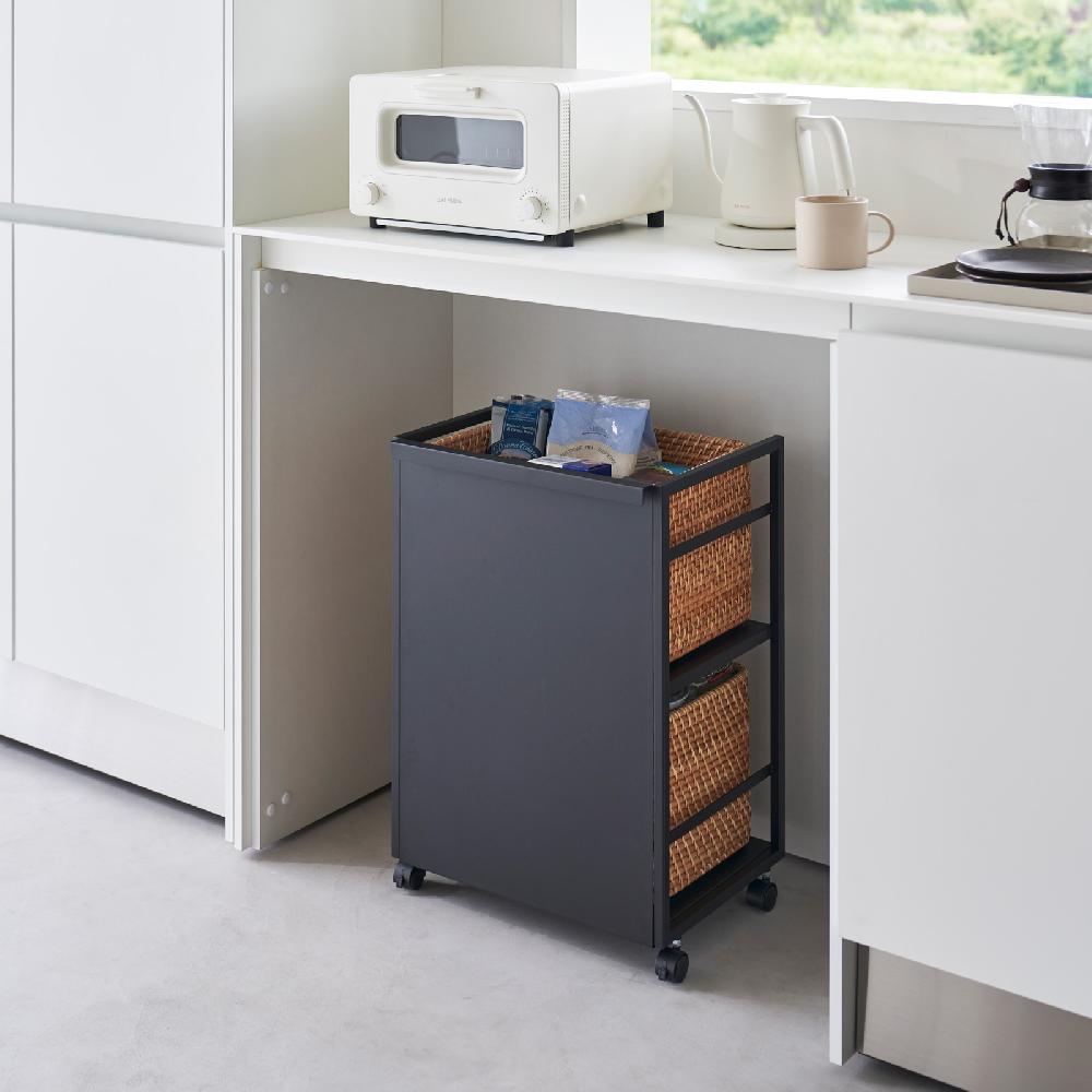 Trendform 2-stöckiger Aufbewahrungswagen TOWER Schwarz