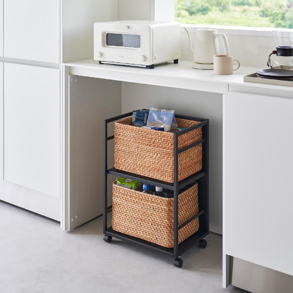 Trendform 2-stöckiger Aufbewahrungswagen TOWER Schwarz