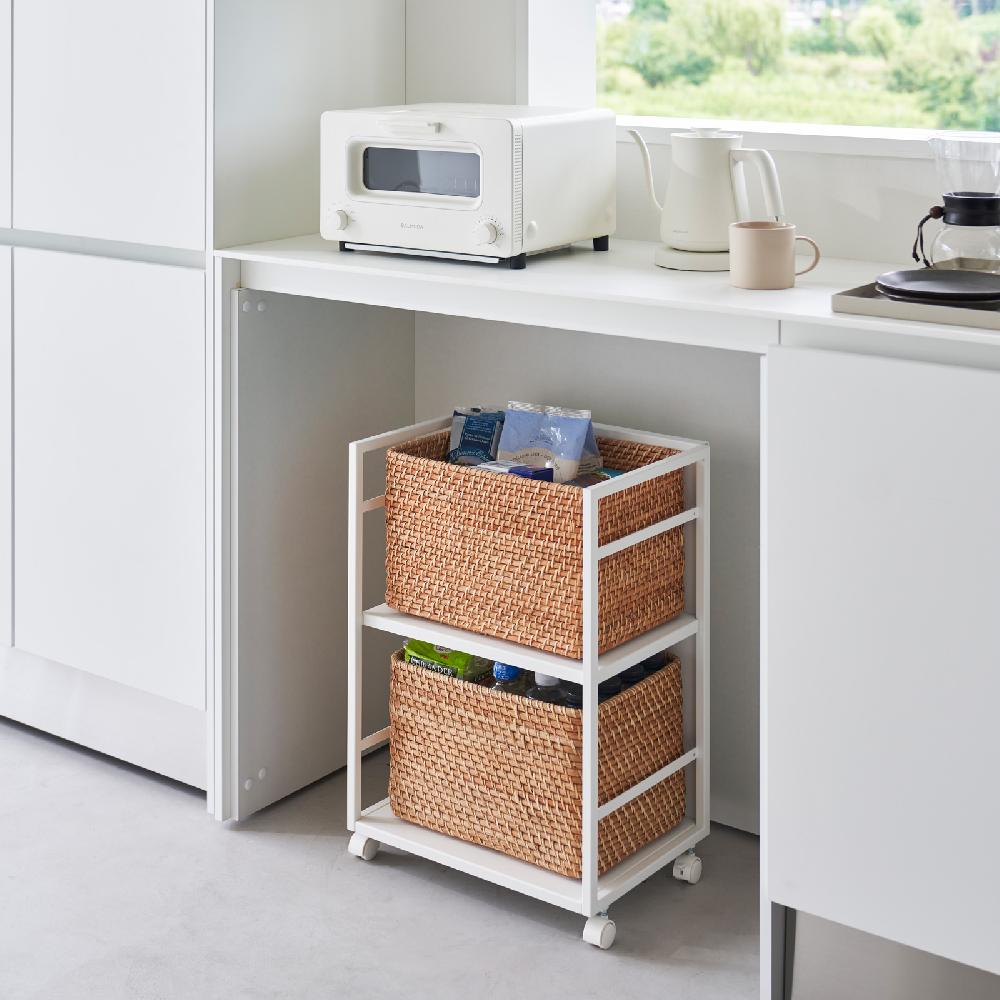 Trendform 2-stöckiger Aufbewahrungswagen TOWER Weiss