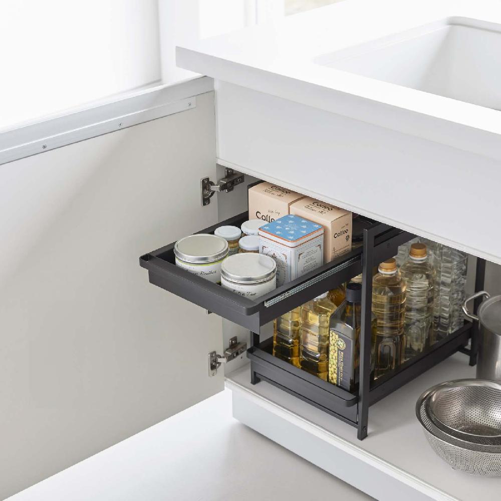 Trendform 2-stöckiges Spülschrank-Regal TOWER Schwarz