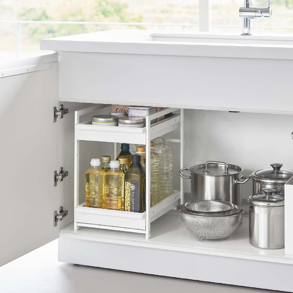 Trendform 2-stöckiges Spülschrank-Regal TOWER Weiss