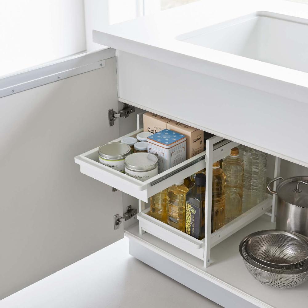 Trendform 2-stöckiges Spülschrank-Regal TOWER Weiss