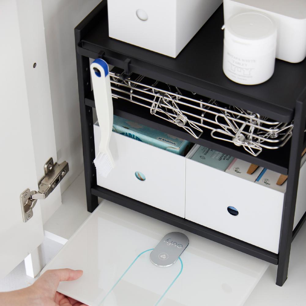 Trendform 3-stöckiger Unterwaschbecken-Organizer TOWER Schwarz