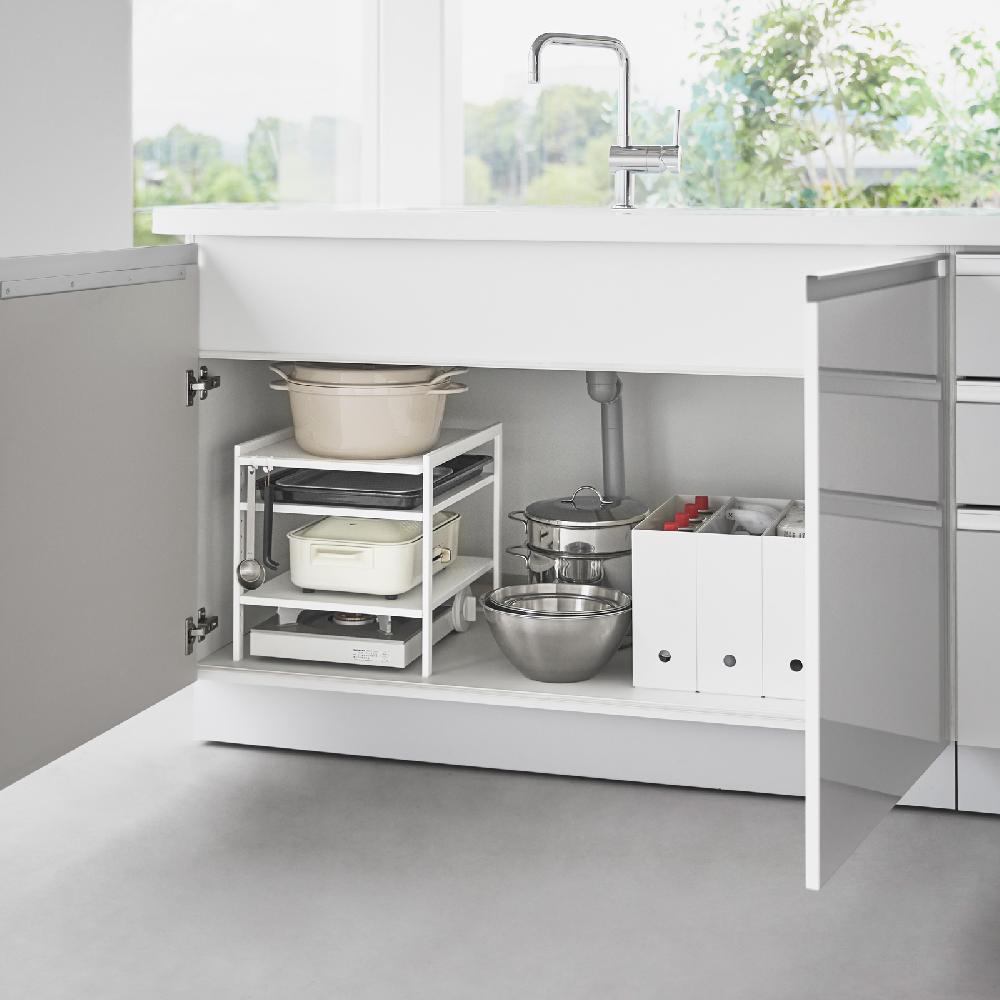 Trendform 3-stöckiger Unterwaschbecken-Organizer TOWER Weiss