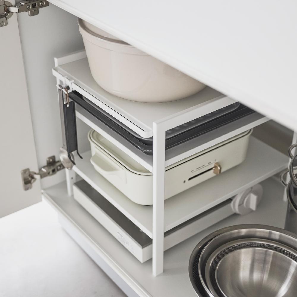 Trendform 3-stöckiger Unterwaschbecken-Organizer TOWER Weiss