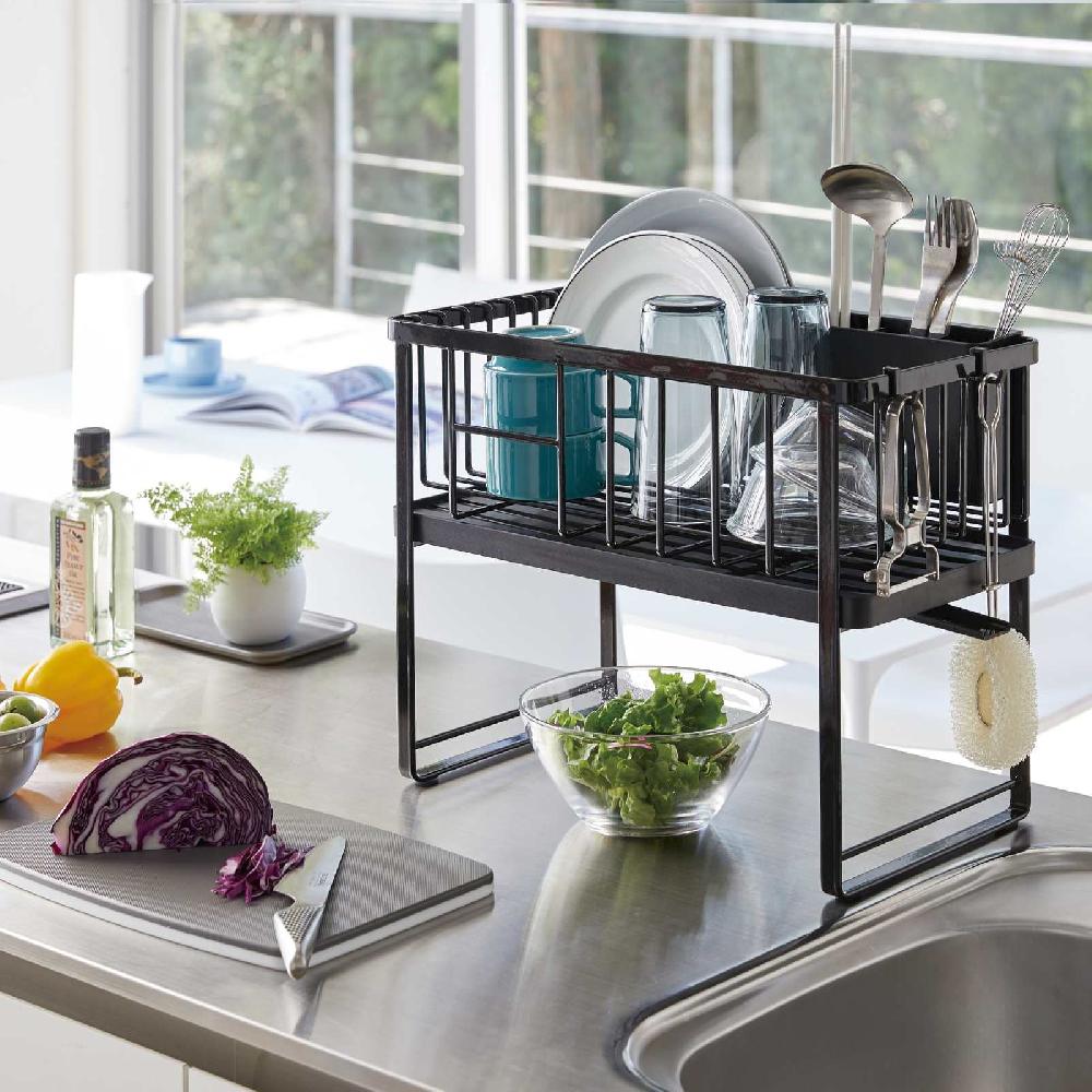 Trendform Abtropfgestell Mit Zwei Ebenen TOWER Schwarz