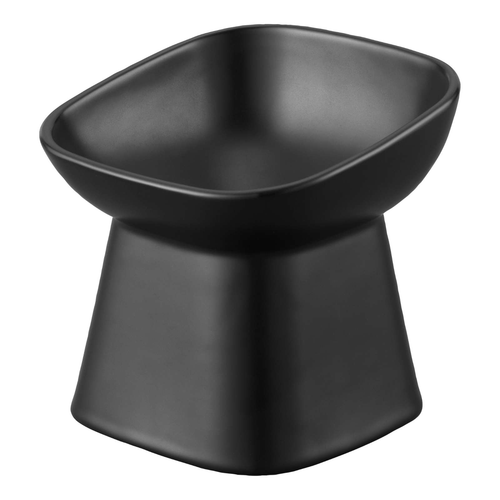 trendform Angewinkelter Keramik-Futternapf TOWER schwarz