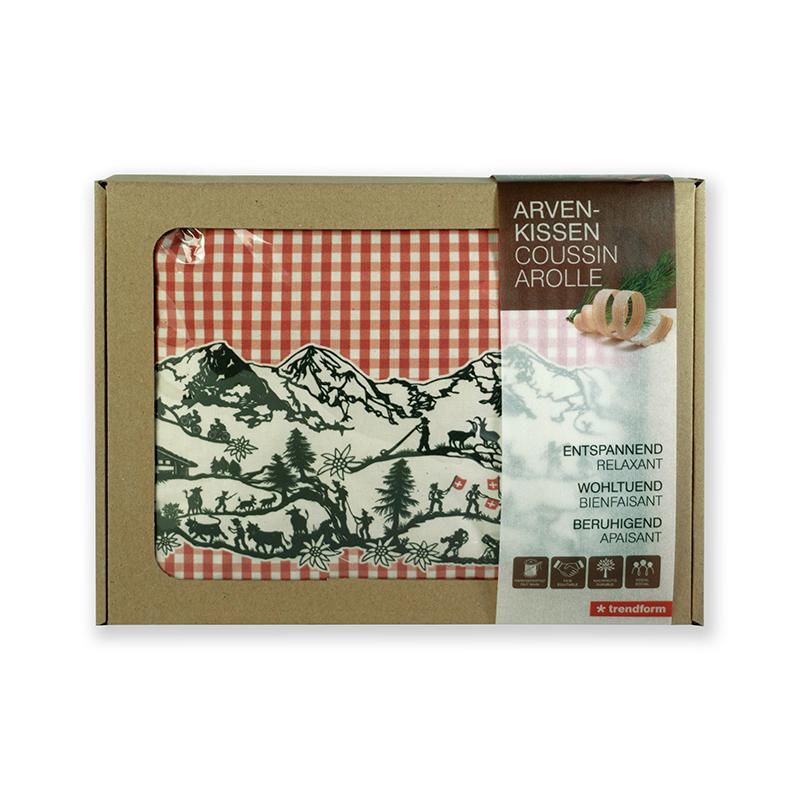 Trendform ARVEN-KISSEN Vichy Rot Scherenschnitt By Esther Gerber