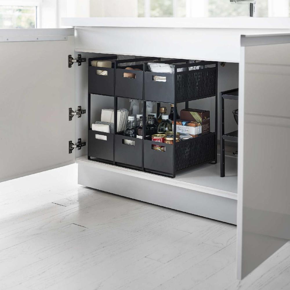 Trendform Aufbewahrungskörbe Mit Ständer TOWER Schwarz