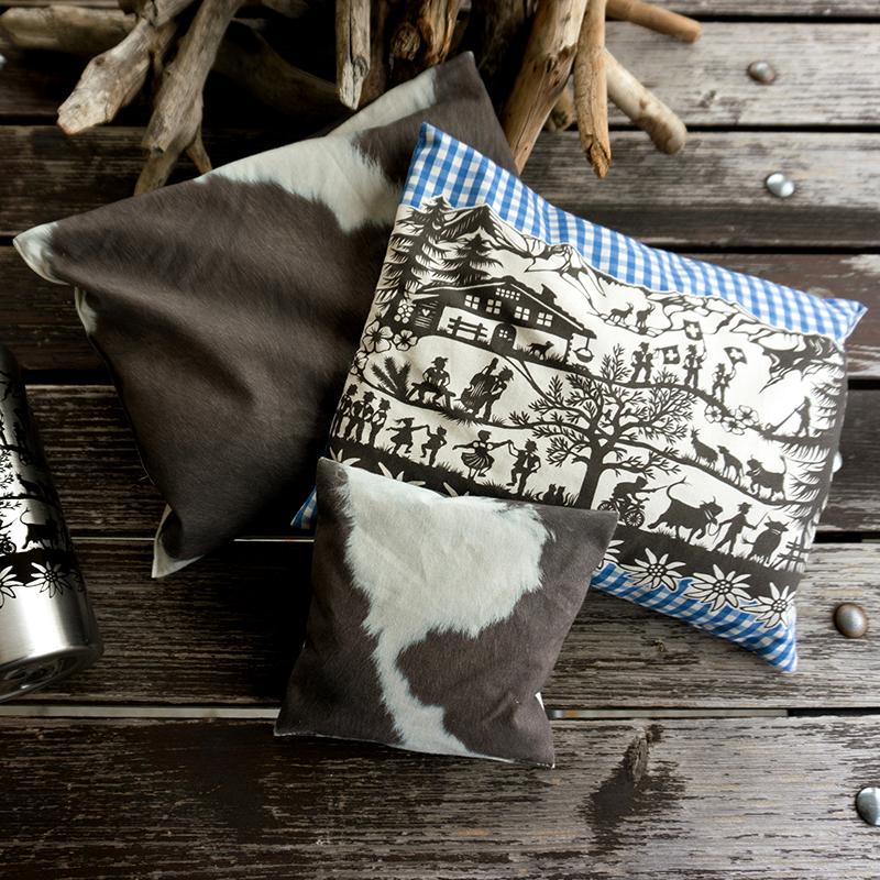 Trendform BERGKRÄUTER-KISSEN Vichy Blau Scherenschnitt By Esther Gerber