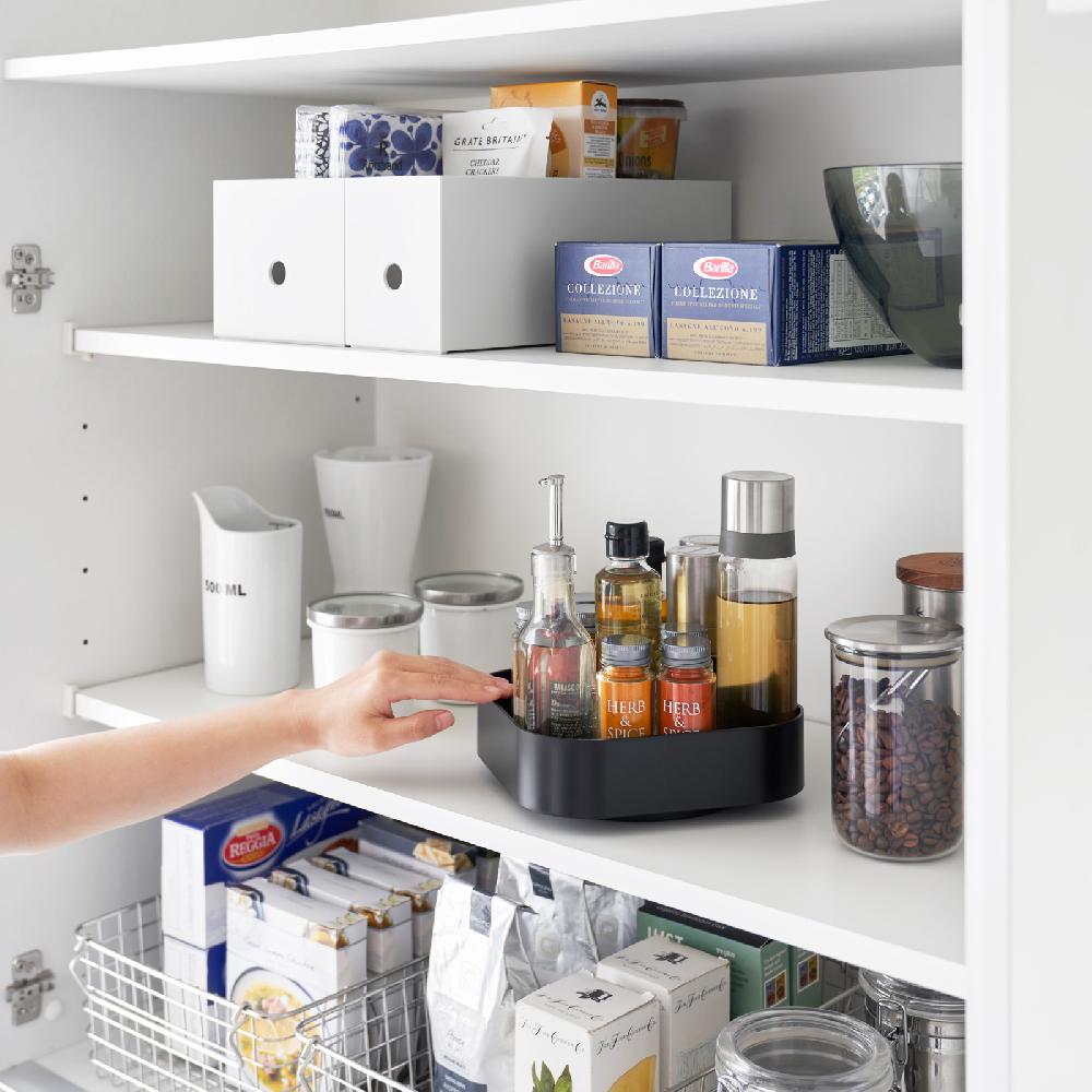 Trendform Drehbare Aufbewahrungsschale TOWER Schwarz