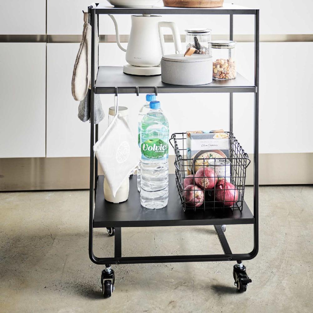 Trendform Dreistufiger Wagon Mit Griff TOWER Schwarz