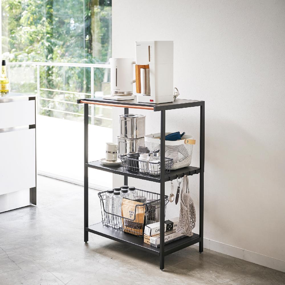 Trendform Dreistufiges Aufbewahrungsregal TOWER Schwarz