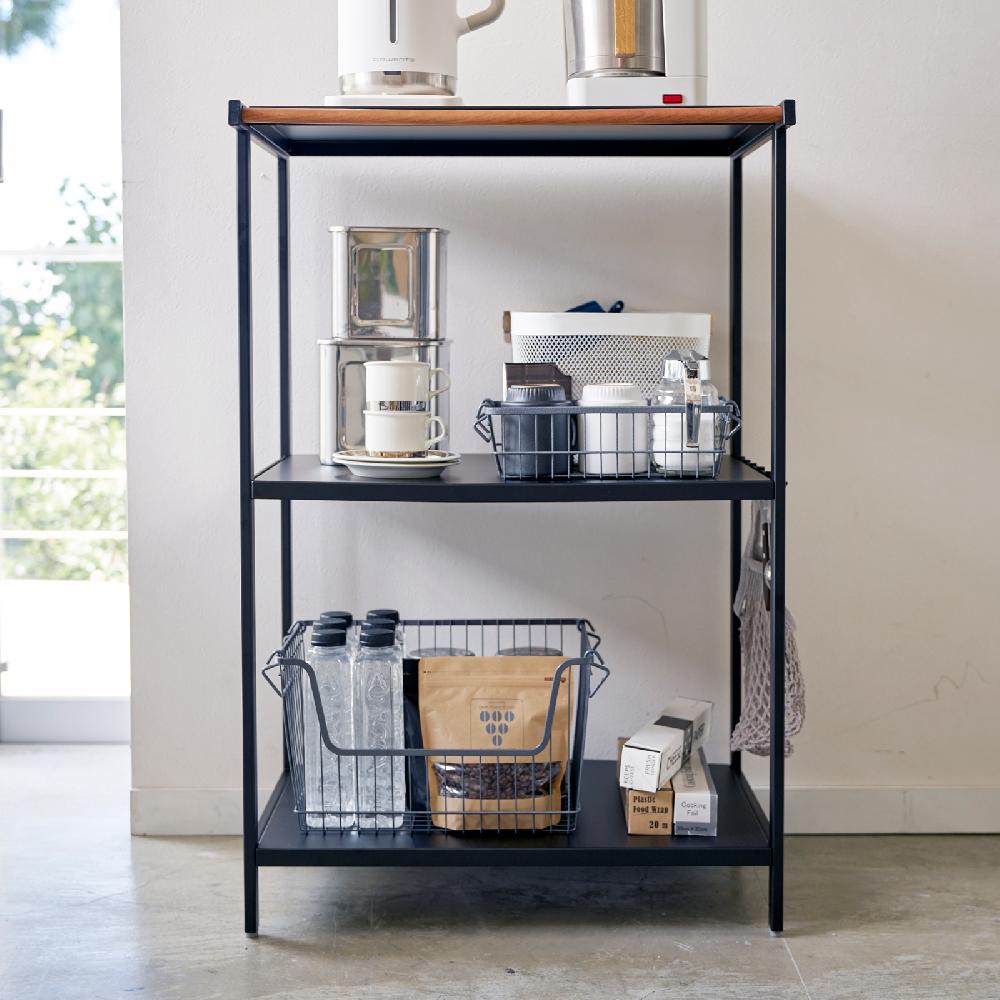 Trendform Dreistufiges Aufbewahrungsregal TOWER Schwarz