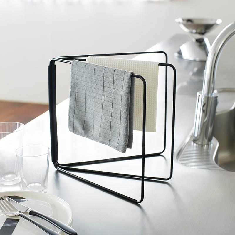 Trendform Faltbarer Geschirrtuchhalter TOWER Schwarz