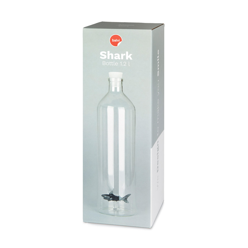 Trendform Glasflasche ATLANTIS SHARK 1.2 L Borosilicate
