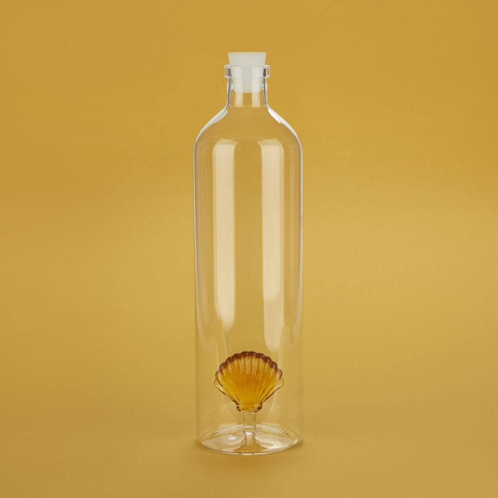 Trendform Glasflasche ATLANTIS SHELL 1.2 L Gelb Borosilicate