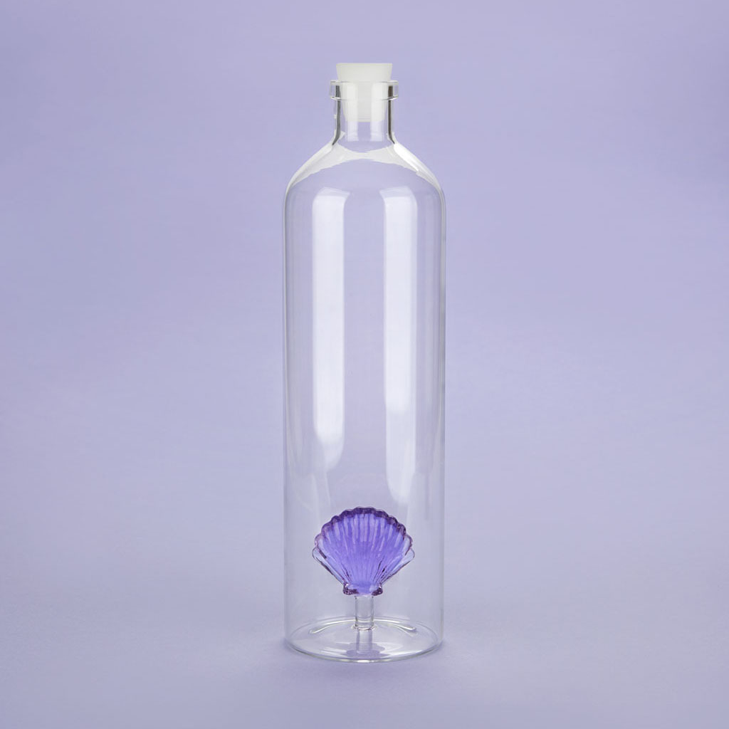 Trendform Glasflasche ATLANTIS SHELL 1.2 L Lila Borosilicate