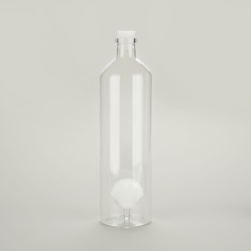 Trendform Glasflasche ATLANTIS SHELL 1.2 L Weiss Borosilicate