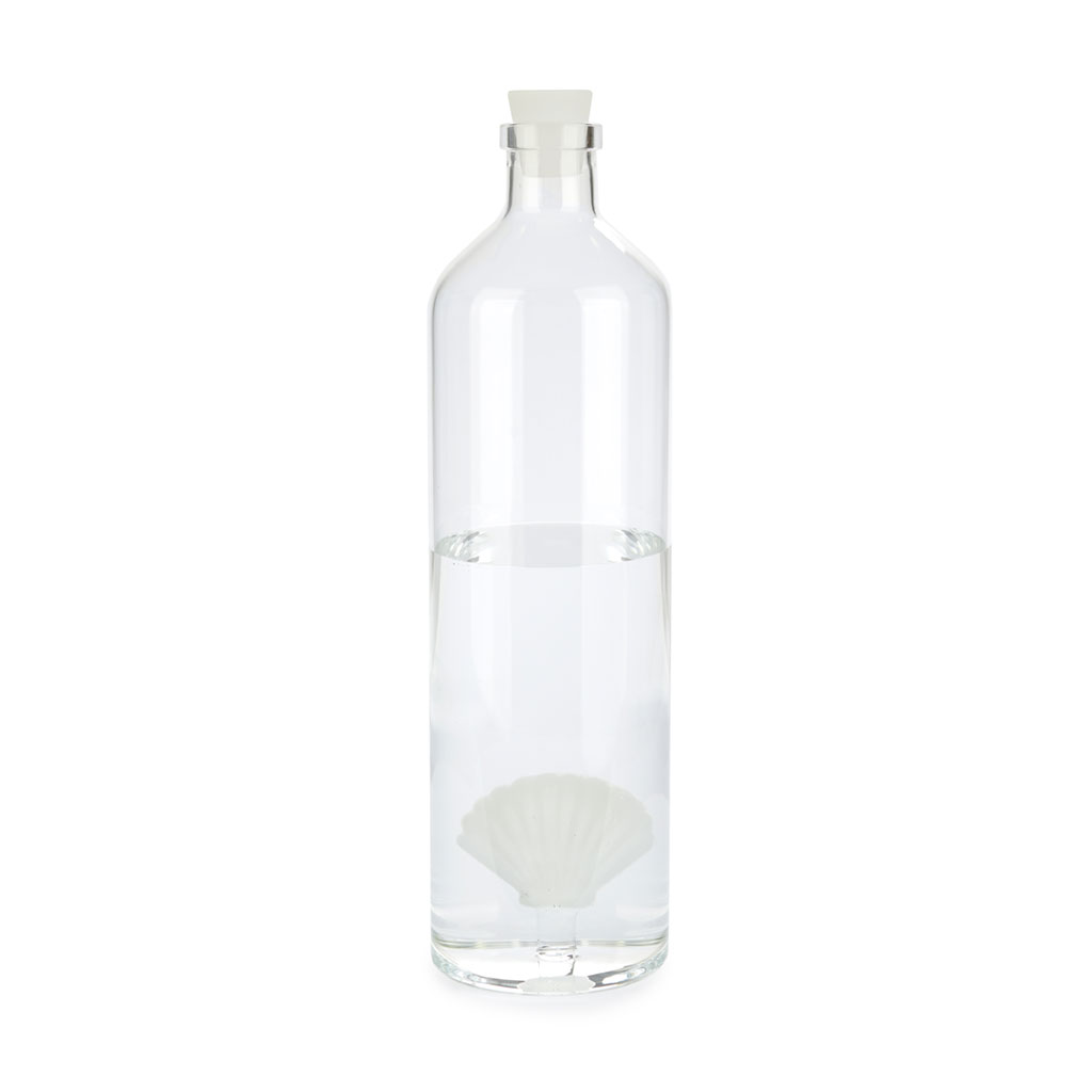 Trendform Glasflasche ATLANTIS SHELL 1.2 L Weiss Borosilicate