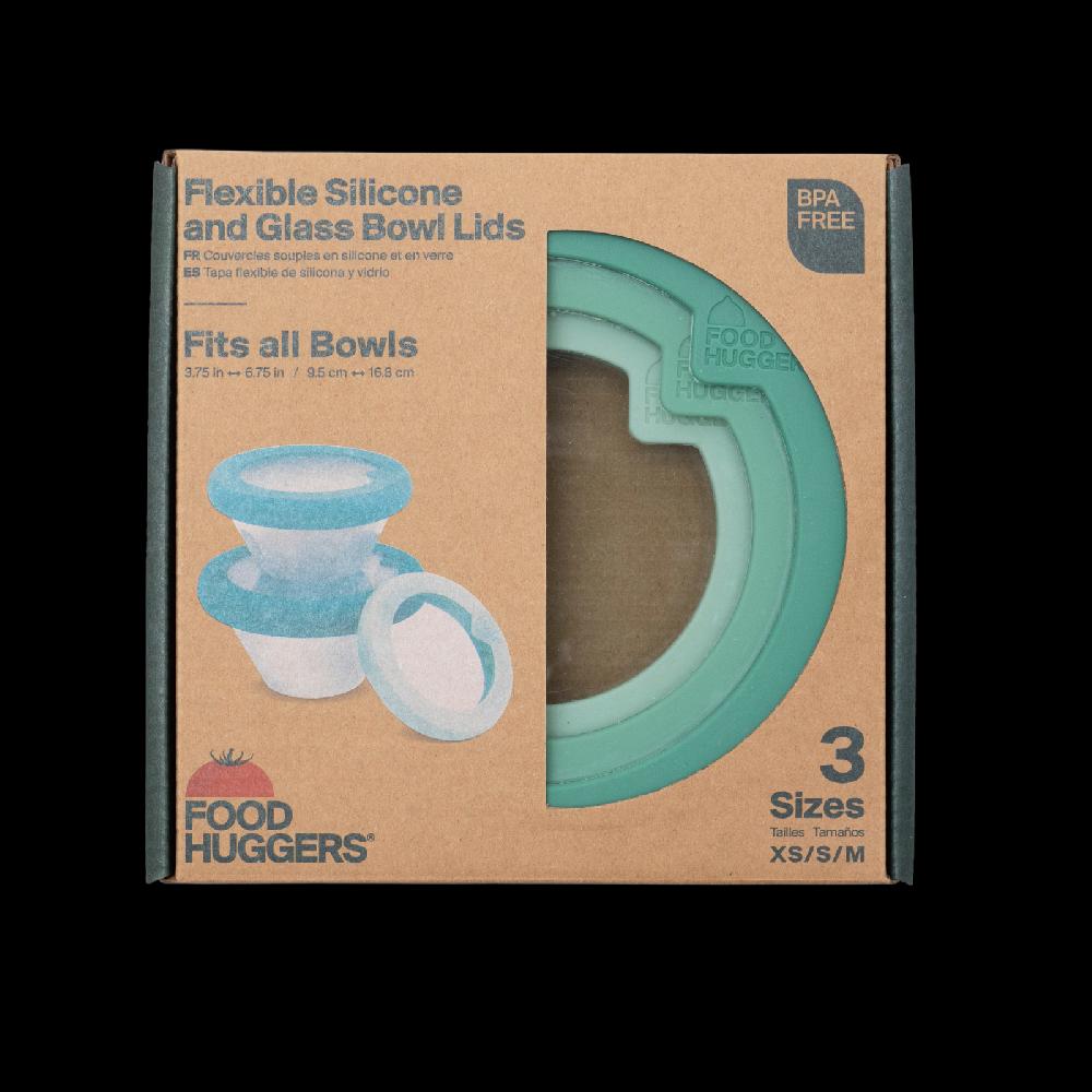 Trendform Glass Bowl Lids 3er-Set (XS/S/M) Gradual Green