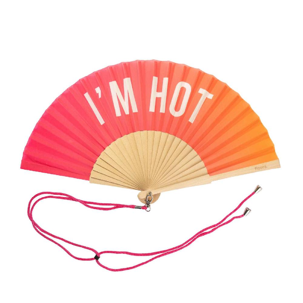 Trendform Handfächer I'M HOT Pink And Orange Gradient