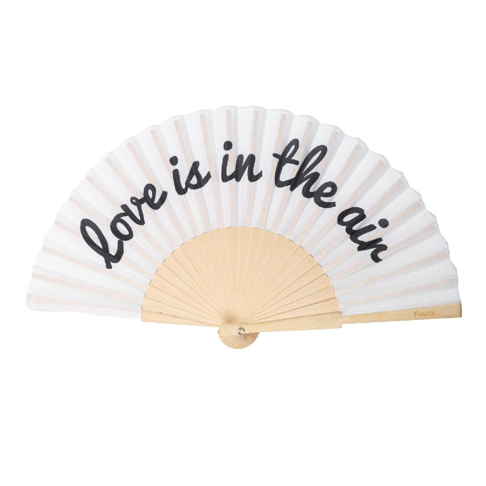 trendform Handfächer LOVE IS IN THE AIR black&white