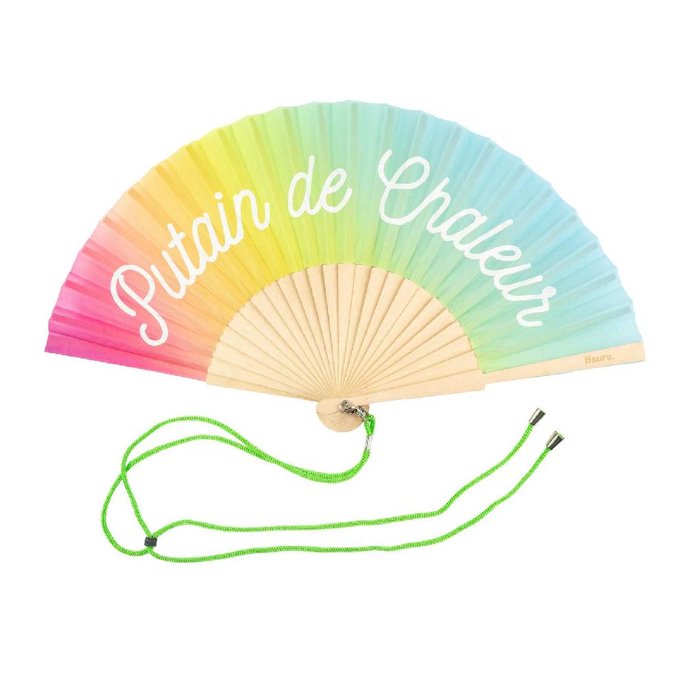 Trendform Handfächer PUTAIN DE CHALEUR Rainbow Glow In The Dark