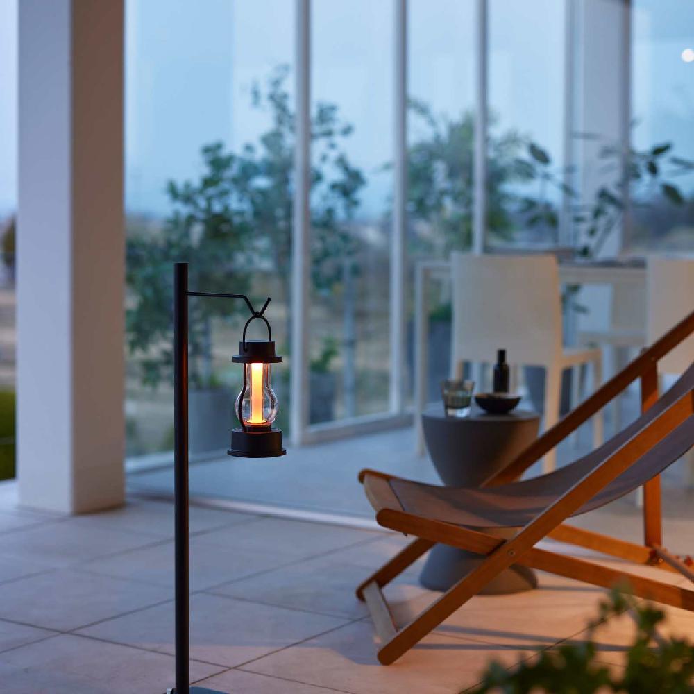 Trendform Höhenverstellbarer Laternenständer TOWER Schwarz