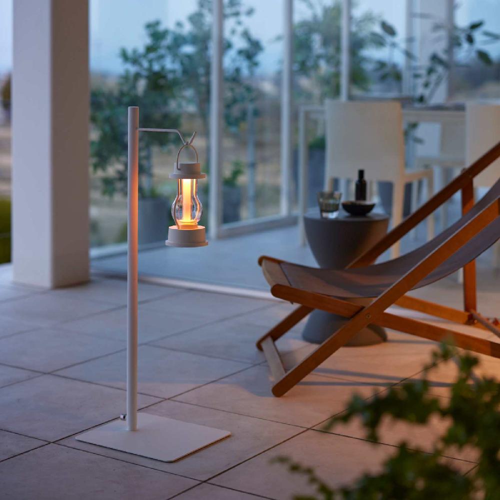 Trendform Höhenverstellbarer Laternenständer TOWER Weiss