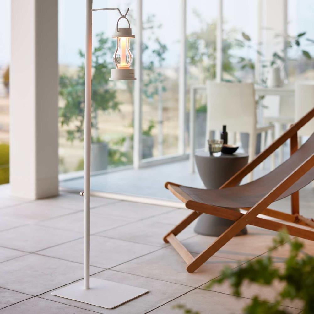 Trendform Höhenverstellbarer Laternenständer TOWER Weiss