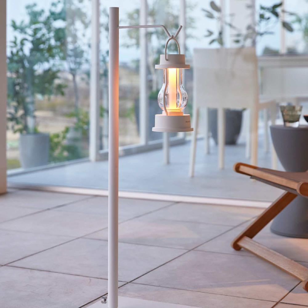 Trendform Höhenverstellbarer Laternenständer TOWER Weiss