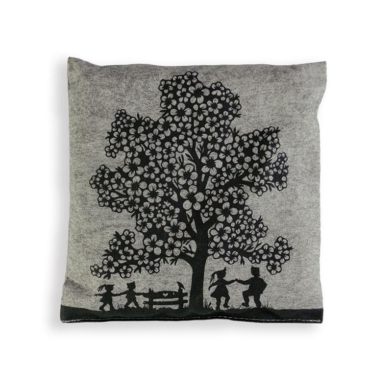 trendform KIRSCHKERN-KISSEN MINI Tree grau Scherenschnitt by Esther Gerber