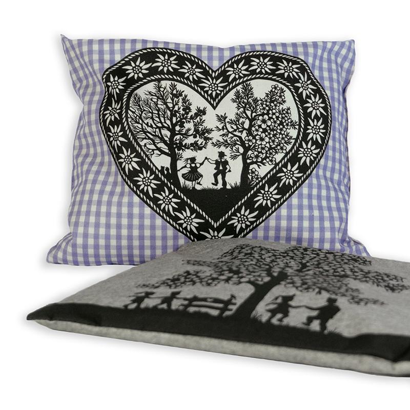 Trendform KIRSCHKERN-KISSEN Tree Grau Scherenschnitt By Esther Gerber