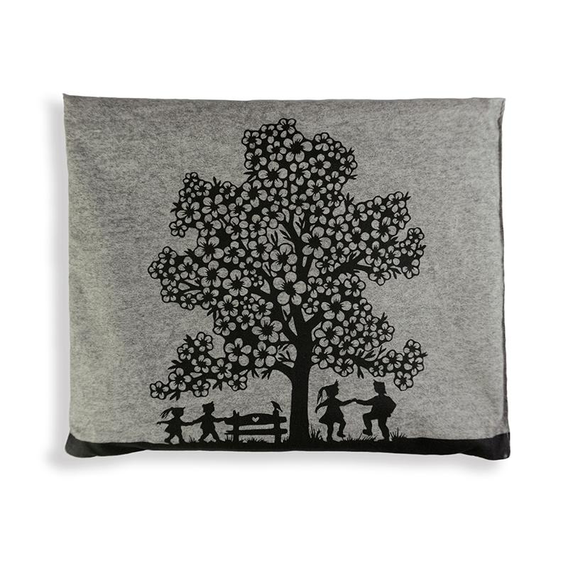 trendform KIRSCHKERN-KISSEN Tree grau Scherenschnitt by Esther Gerber