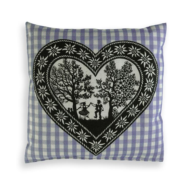 trendform LAVENDEL-KISSEN MINI Vichy lila Scherenschnitt by Esther Gerber