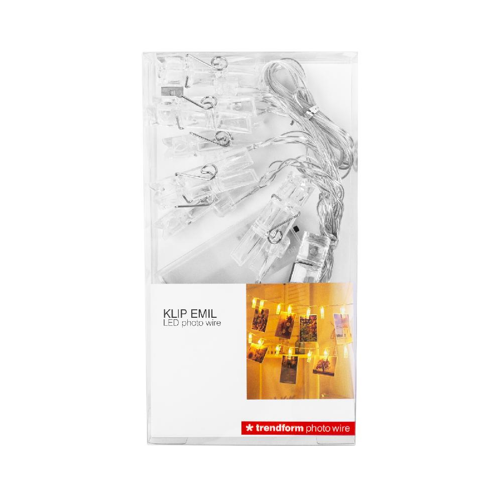 Trendform LED-Clipkette KLIP EMIL Transparent 10 Clips / 150 Cm