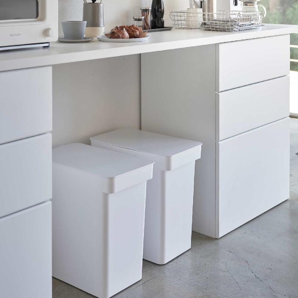 Trendform Luftdichter Mülleimer Mit Rollen TOWER Weiss