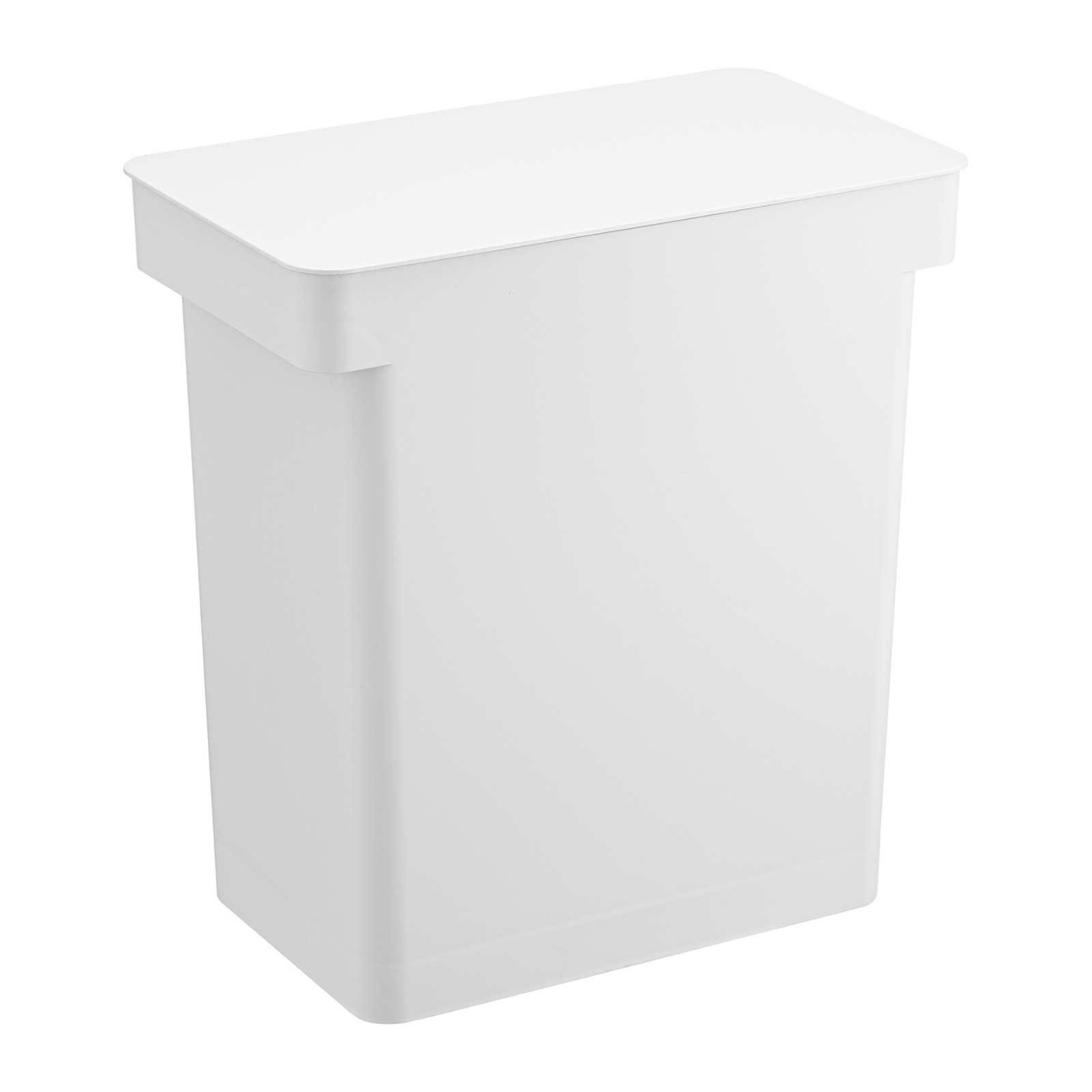 trendform Luftdichter Mülleimer mit Rollen TOWER weiss