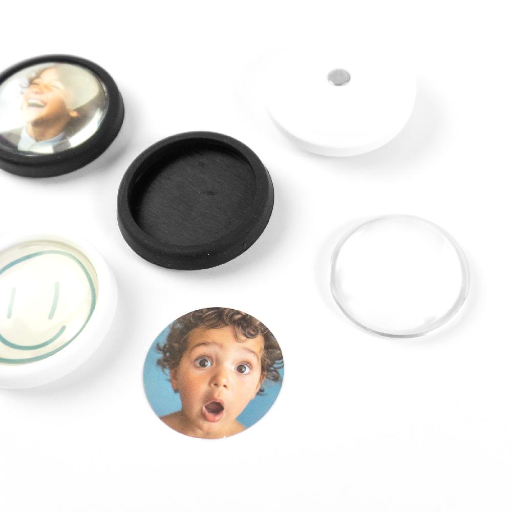 Trendform Magnete DO IT ROUND 4er Set Schwarz/weiss