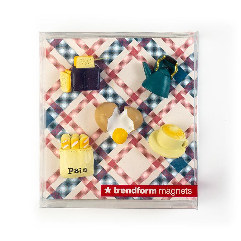Trendform Magnete PETIT DÉJEUNER 5er Set Multicolor