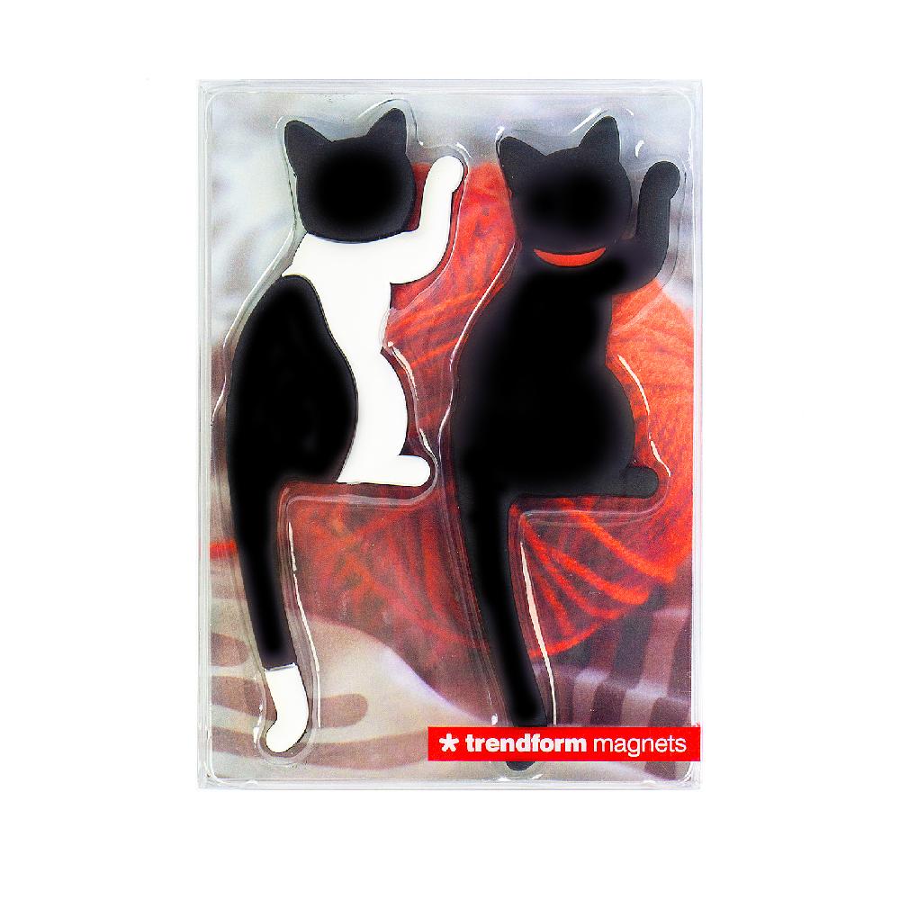 Trendform Magnethaken KITTY CAT 2er Set Schwarz/weiss
