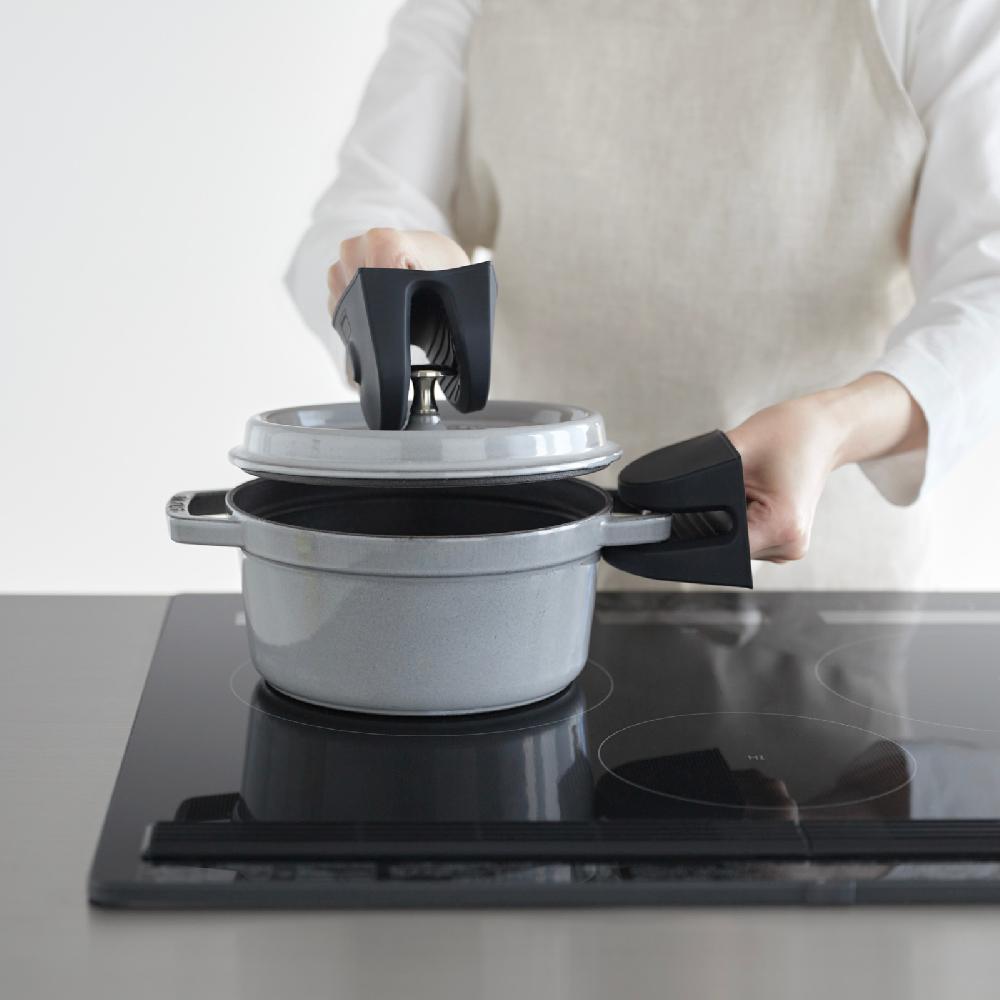 Trendform Magnetischer Topfhalter TOWER Schwarz 2er Set