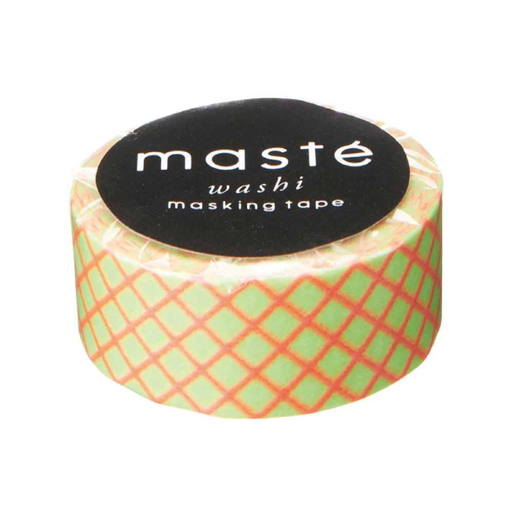 Trendform Masking Tape MASTÉ BASIC Neon Lightgreen/ Checkered