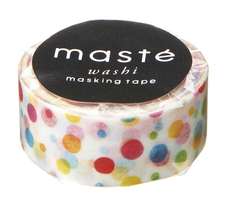trendform Masking tape MASTÉ MULTI colorful dot 15 mm