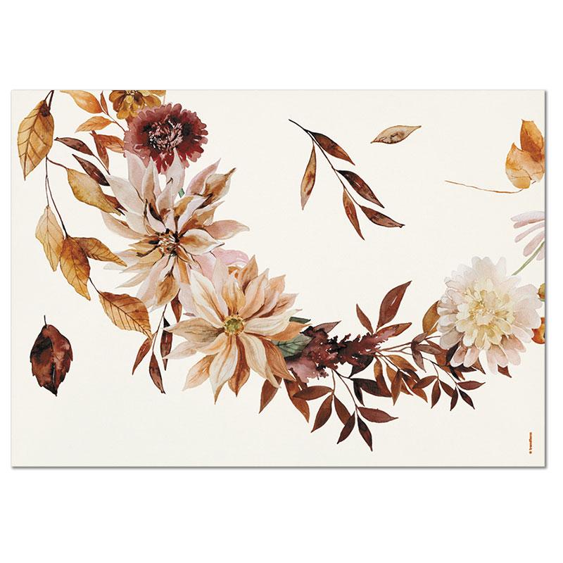Trendform Papiertischset AUTUMN LEAVES 4 Sujets à 12 Blatt