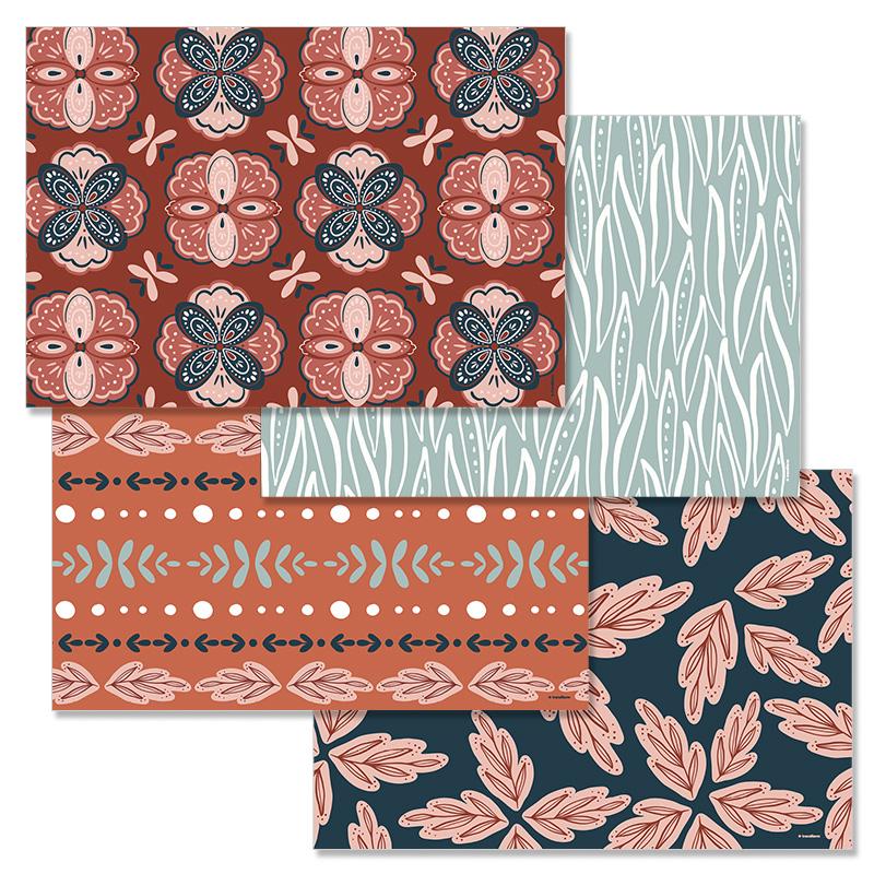 trendform Papiertischset BOHEMIAN 4 Sujets à 12 Blatt