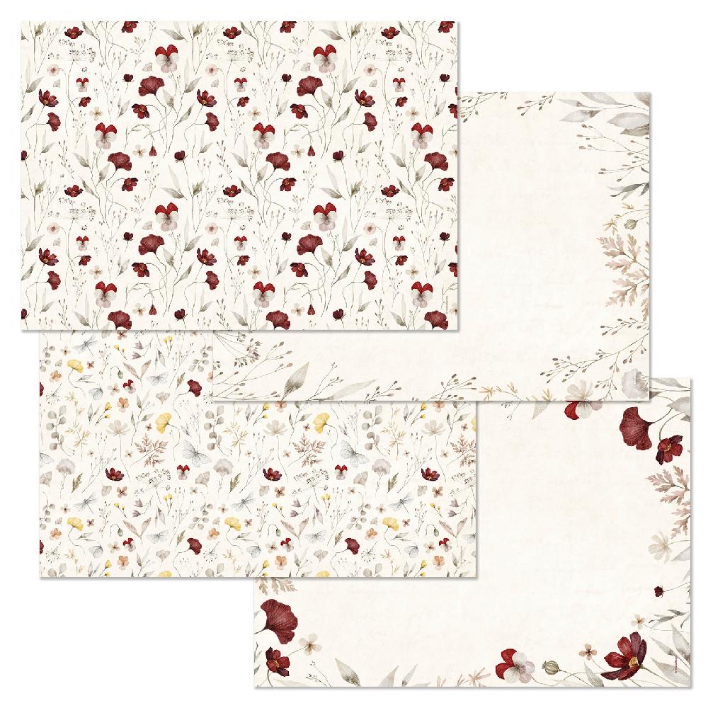 trendform Papiertischset BOHEMIAN GARDEN 4 Sujets à 12 Blatt