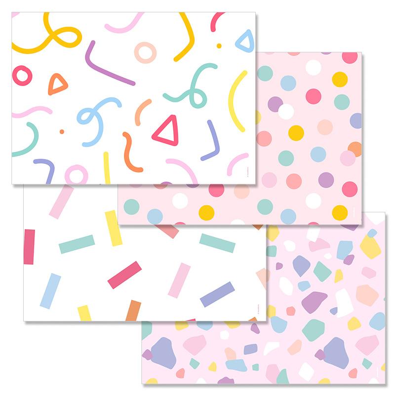 trendform Papiertischset CONFETTI 4 Sujets à 12 Blatt